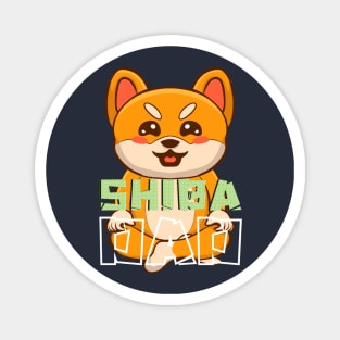 Shiba dad| Crypto gift Magnet